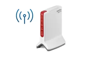 FRITZ!Box 6820 LTE v3 Edition International - WiFi 4 (802.11n) - Single-band (2.4 GHz) - Ethernet LAN - 3G - Red - White - Tabletop Router