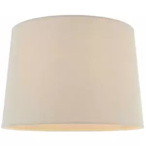 14' Tapered Round Drum Lamp Shade Natural/Neutral 100% Linen Modern Simple Cover