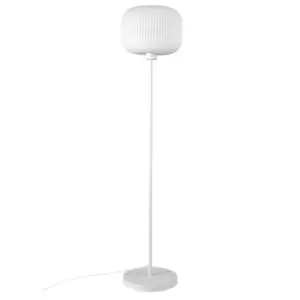 Milford Floor Lamp with Shade White, E27