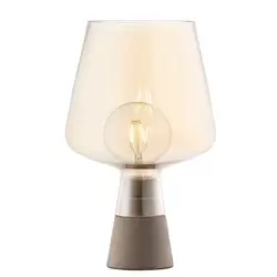 Large Glass Table Lamp - Amber