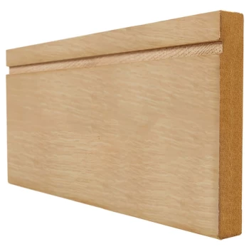 LPD Unfinished Oak Single Groove Skirting - 3000mm x 95mm (119 inch x 4 inch)