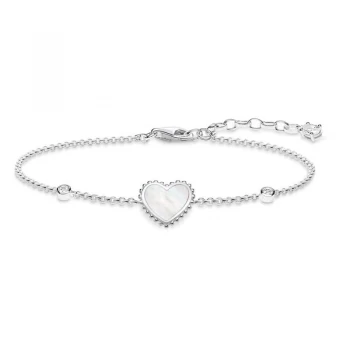 Ladies Thomas Sabo Sterling Silver Glam & Soul Heart Bracelet