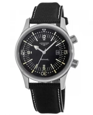 Longines Legend Diver Automatic 42mm Black Dial Mens Watch L3.774.4.50.0 L37744500