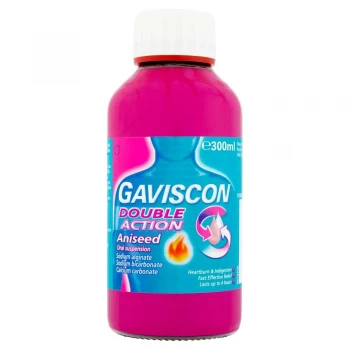 Gaviscon Heartburn & Indigestion Double Action Aniseed Liquid 300ml