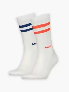 Levis Regular Cut Sport Stripe Socks 2 pack - Red
