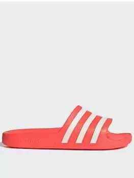 adidas Sportswear Adilette Aqua Slides - Red, Orange, Size 7, Women