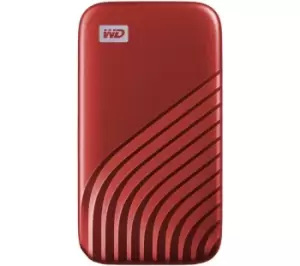 WD My Passport Portable External SSD - 2 TB, Red, Red