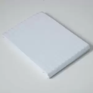Belledorm - 540 Thread Count Satin Stripe Flat Sheet (Single) (White) - White