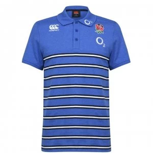 Canterbury England Short Sleeve Polo Shirt Mens - Mazarine Blue M