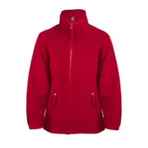 SOLS Childrens/Kids North Zip-Up Fleece Jacket (4yrs) (Red)