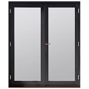 Jeld-wen Bedgebury Hardwood French Doors Grey Finish - 6ft