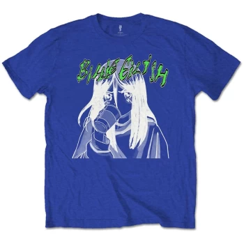 Billie Eilish - Anime Drink Unisex Medium T-Shirt - Blue