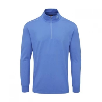 Oscar Jacobson Mid Layer Sweater - Mid Blue