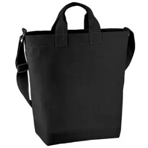 Bagbase Canvas Daybag / Hold & Strap Shopping Bag (15 Litres) (One Size) (Black)