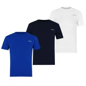 DKNY 3 Pack Giants T Shirt - Navy/Wht/Blu