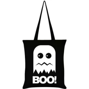 Grindstore Boo Ghost Tote Bag (One Size) (Black/White) - Black/White