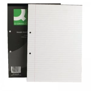 Q-Connect A4 Ruled Feint Margin Refill (Pack 2 Hole Punched Headbound