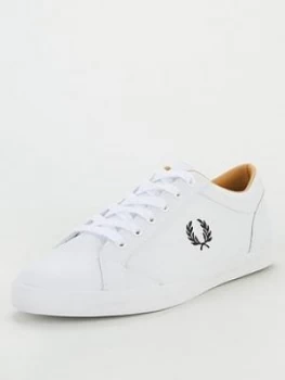 Fred Perry Baseline Trainers - White, Size 12, Men