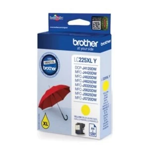 Brother LC225 Yellow Ink Cartridge
