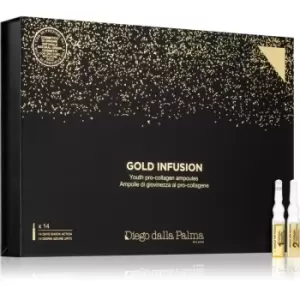 Diego dalla Palma Gold Infusion Youth Pro-Collagen Ampules for Intense Skin Regeneration With Collagen 14x2 ml