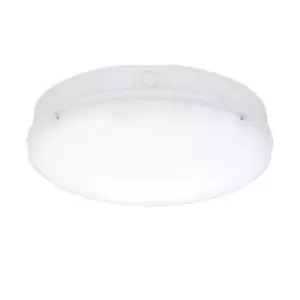 Forca Cct Integrated LED Outdoor & Step Dimming Flush Light Gloss White, Opal IP65