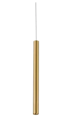 Oboe LED Slim Pendant Light, Gold, 4000K