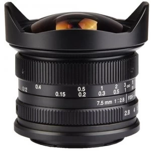 7artisans Photoelectric 7.5mm f2.8 Lens for Fuji FX Mount Black