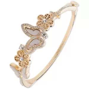 Ladies Marchesa Jewellery Base metal BR BUTTERFLY BANGLE-GOLD/MOP