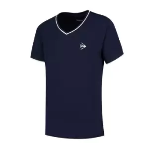 Dunlop Crew Neck T-Shirt Junior Girls - Blue