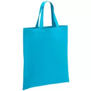 Brand Lab Cotton Short Handle Shopper Bag (One Size) (Turquoise)