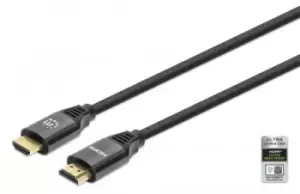 Manhattan HDMI Cable with Ethernet, 8K@60Hz (Ultra High Speed), 2m...