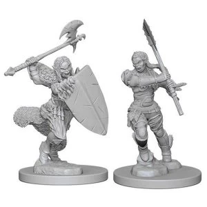 Pathfinder Deep Cuts Unpainted Miniatures (W1) Half-Orc Female Barbarian