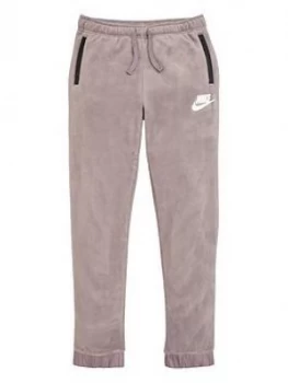 Boys, Nike Childrens Fleece Winterised Pants - Grey/Black, Size XL, 13-15 Years