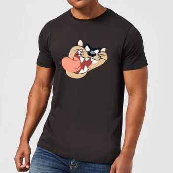Looney Tunes Tasmanian Devil Face Mens T-Shirt - Black - 5XL
