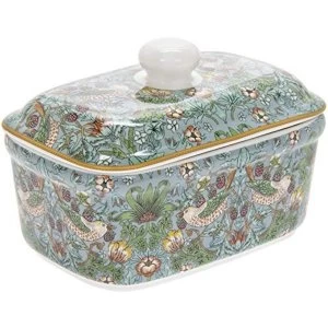 Strawberry Thief Teal Butter Dish By Lesser & Pavey