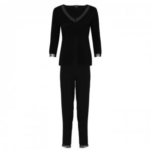 Figleaves Tapered Pyjama Set - Black
