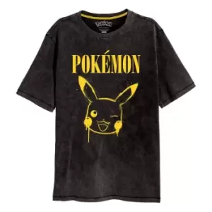 Pokemon T-Shirt Pikachu Size L
