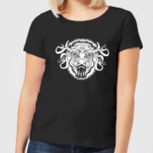 American Gods Buffalo Head Womens T-Shirt - Black