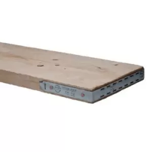 Metsa Wood Sawn Softwood Spruce Plywood Scaffold Board (L)2.4M (W)0.23M (T)38mm