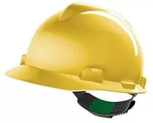 MSA Safety V-Gard Yellow Safety Helmet