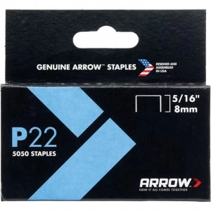Arrow P22 Staples 8mm Pack of 5000
