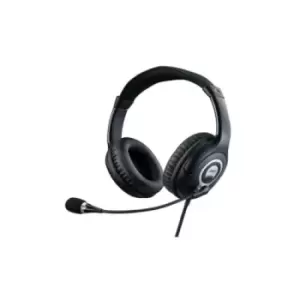 Acer GP.HDS11.00T headphones/headset Wired Head-band Black Grey