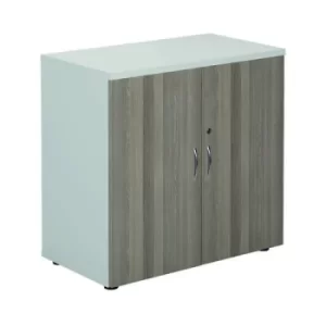 800 Cupboard White/Grey Oak KF822707