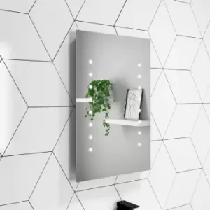 Rectangular LED Bathroom Mirror Battery Operated - 400 x 600mm - Lynx