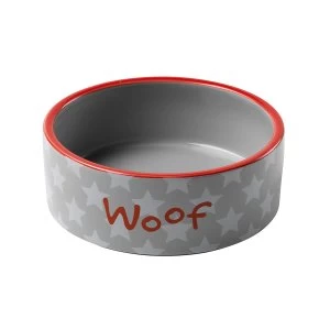 Petface Small Woof Dog Bowl 15cm
