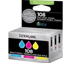 Lexmark 108 Tri Colour Ink Cartridge