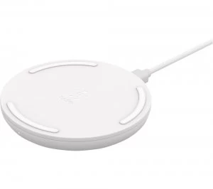 BELKIN 15 W Qi Wireless Charging Pad with Power Supply - White