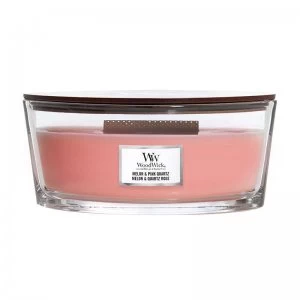 WoodWick Melon & Pink Quartz Ellipse Candle