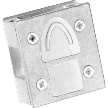 D SUB adapter housing Number of pins 9 Metal 90 90 Silver
