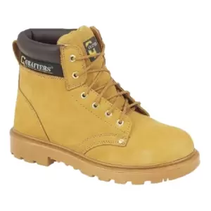 Grafters Mens Apprentice 6 Eye Safety Toe Cap Boots (8 UK) (Honey)